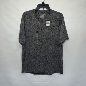 Under Armour Pullover Adult Large Mens Gray Short Sleeve Tech T-Shirt